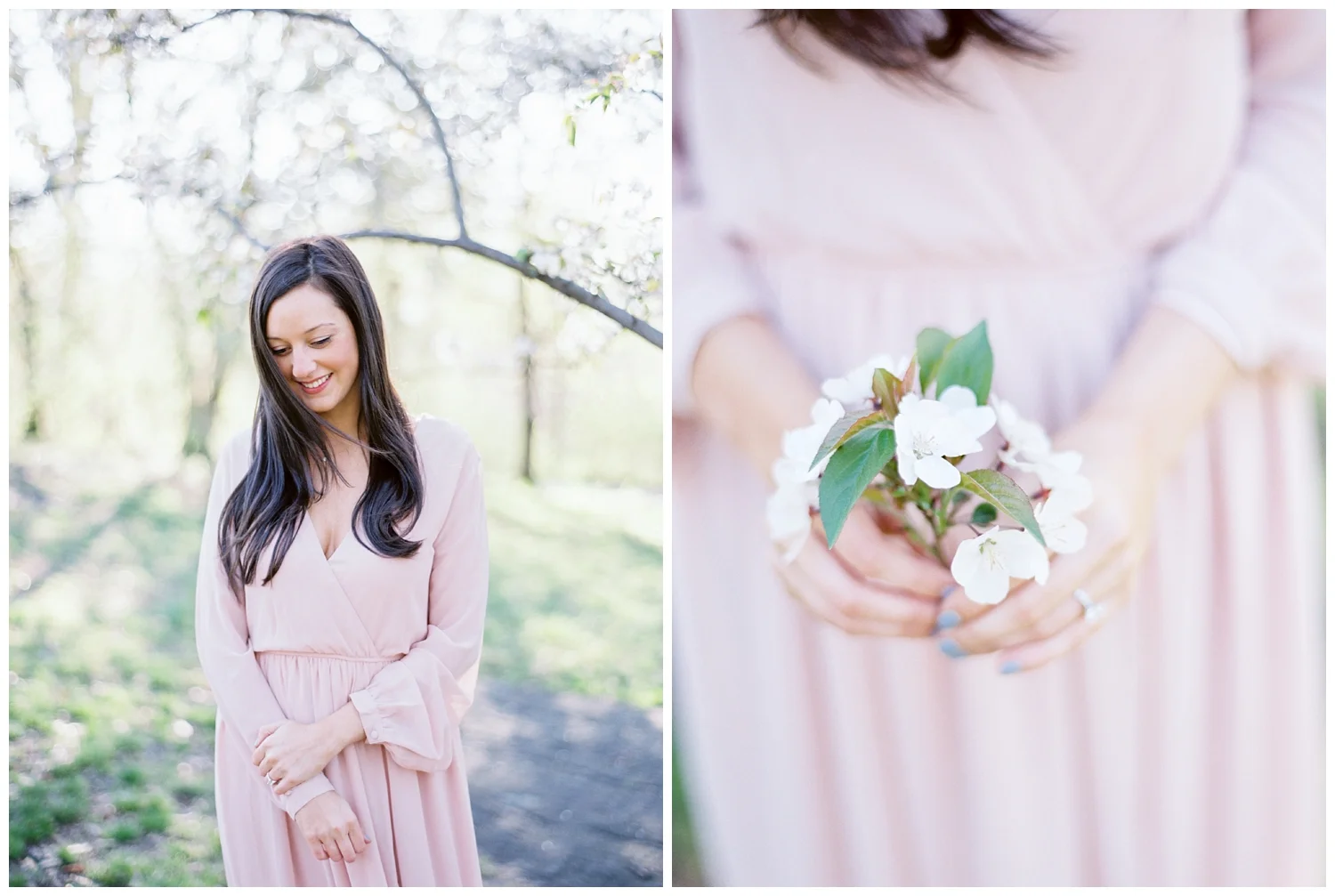 Central Park Cherry Blossom Portrait Session | New York City | Nicole DeTone Photography | www.redoakweddings.com