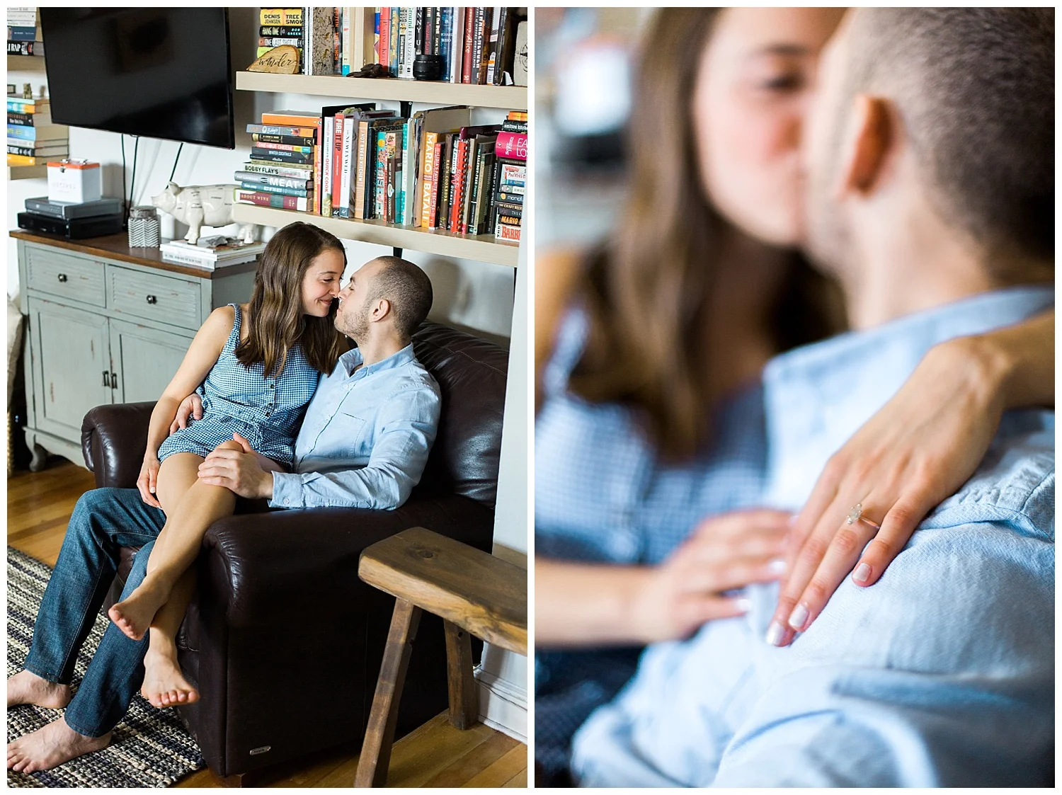 Hudson Valley In Home Engagement Session | Hartsdale, New York | www.redoakweddings.com