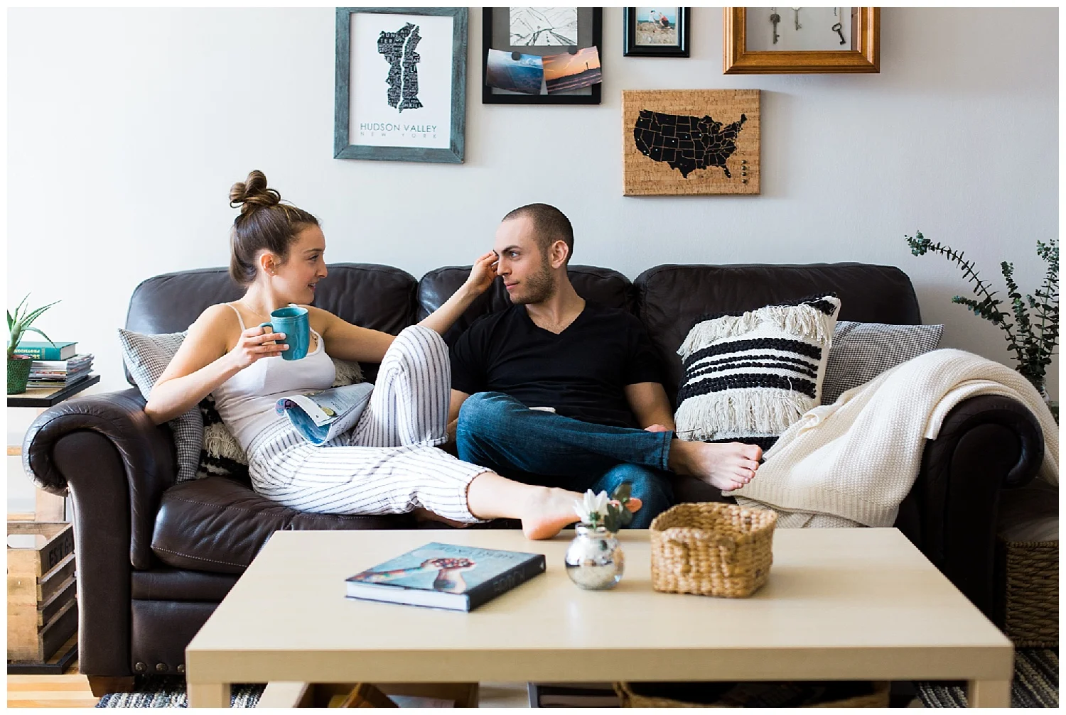 Hudson Valley In Home Engagement Session | Hartsdale, New York | www.redoakweddings.com