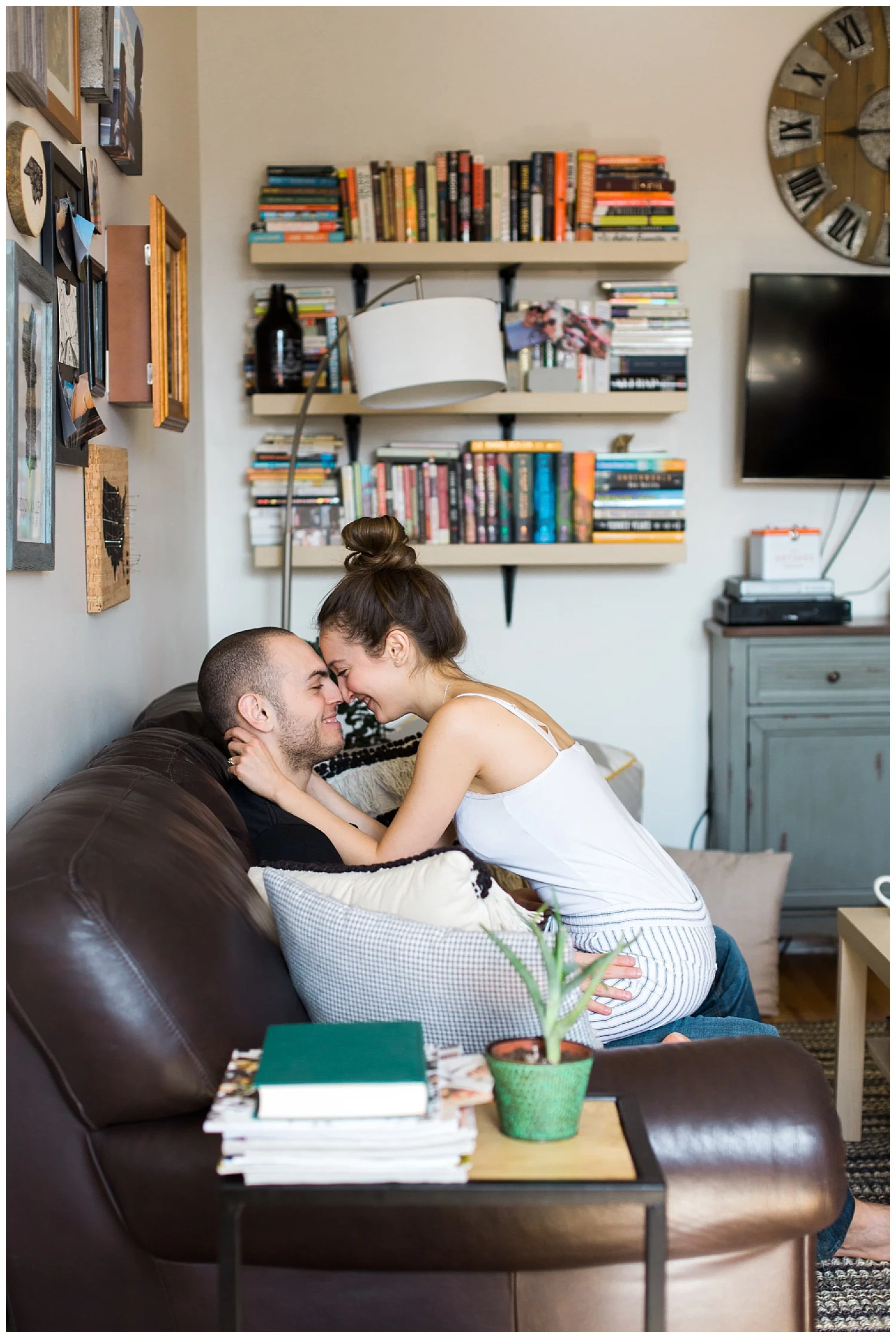 Hudson Valley In Home Engagement Session | Hartsdale, New York | www.redoakweddings.com