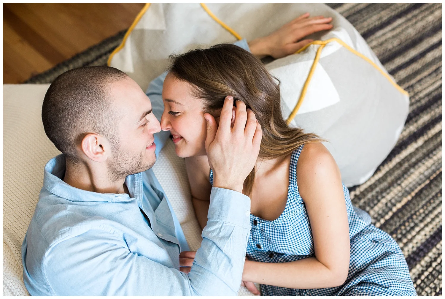Hudson Valley In Home Engagement Session | Hartsdale, New York | www.redoakweddings.com