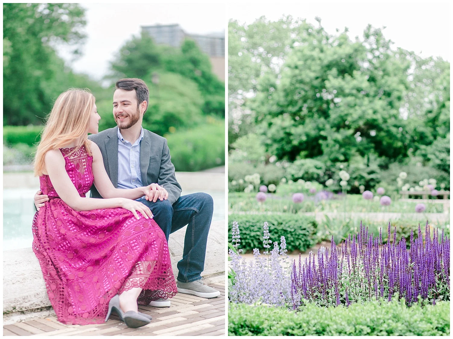 Philadelphia Engagements | Rodin Museum of Art | Philadelphia, PA | www.redoakweddings.com