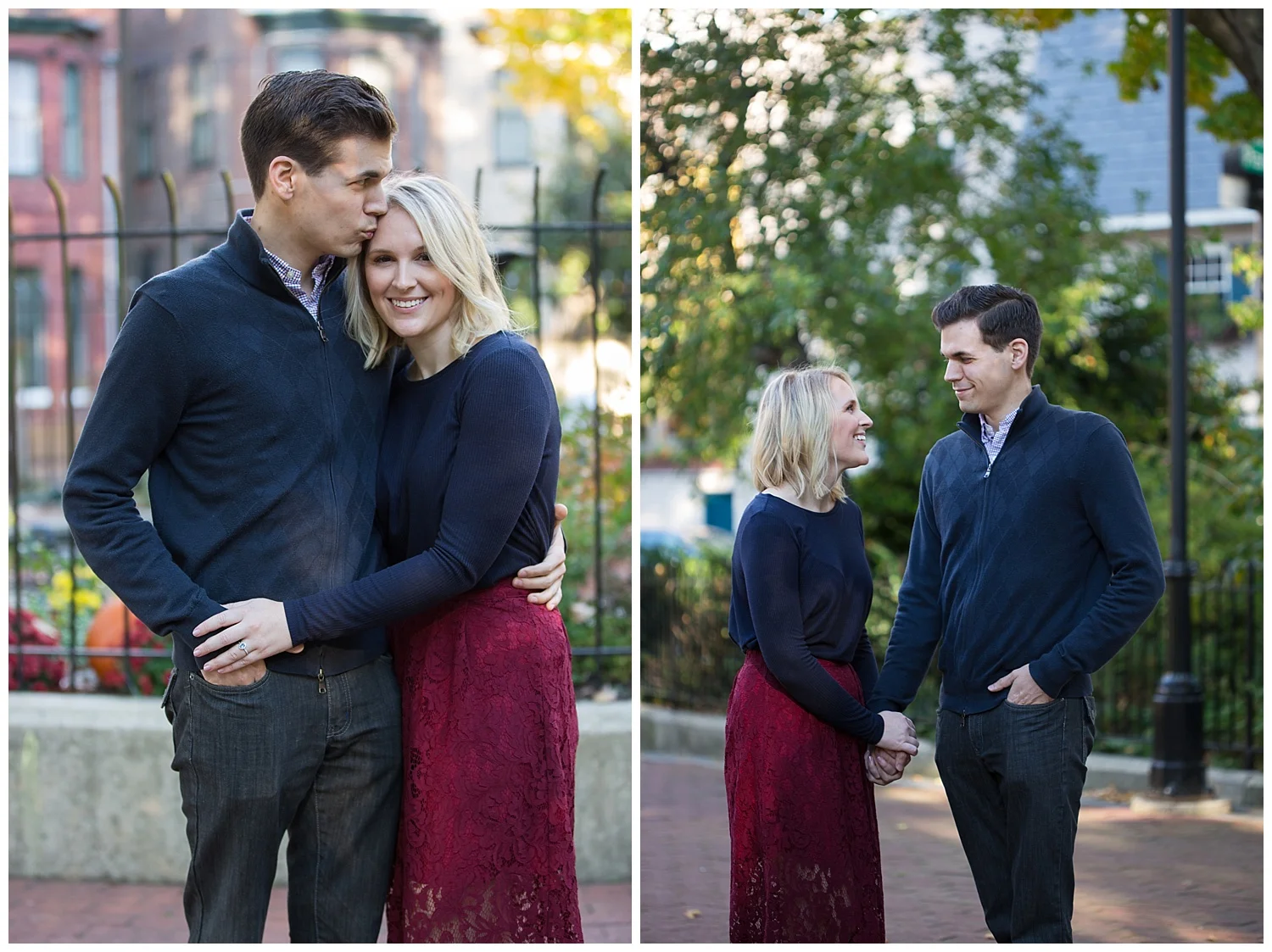 Philadelphia Engagements | Fitler Square, Pennsylvania | Philly Weddings | www.redoakweddings.com