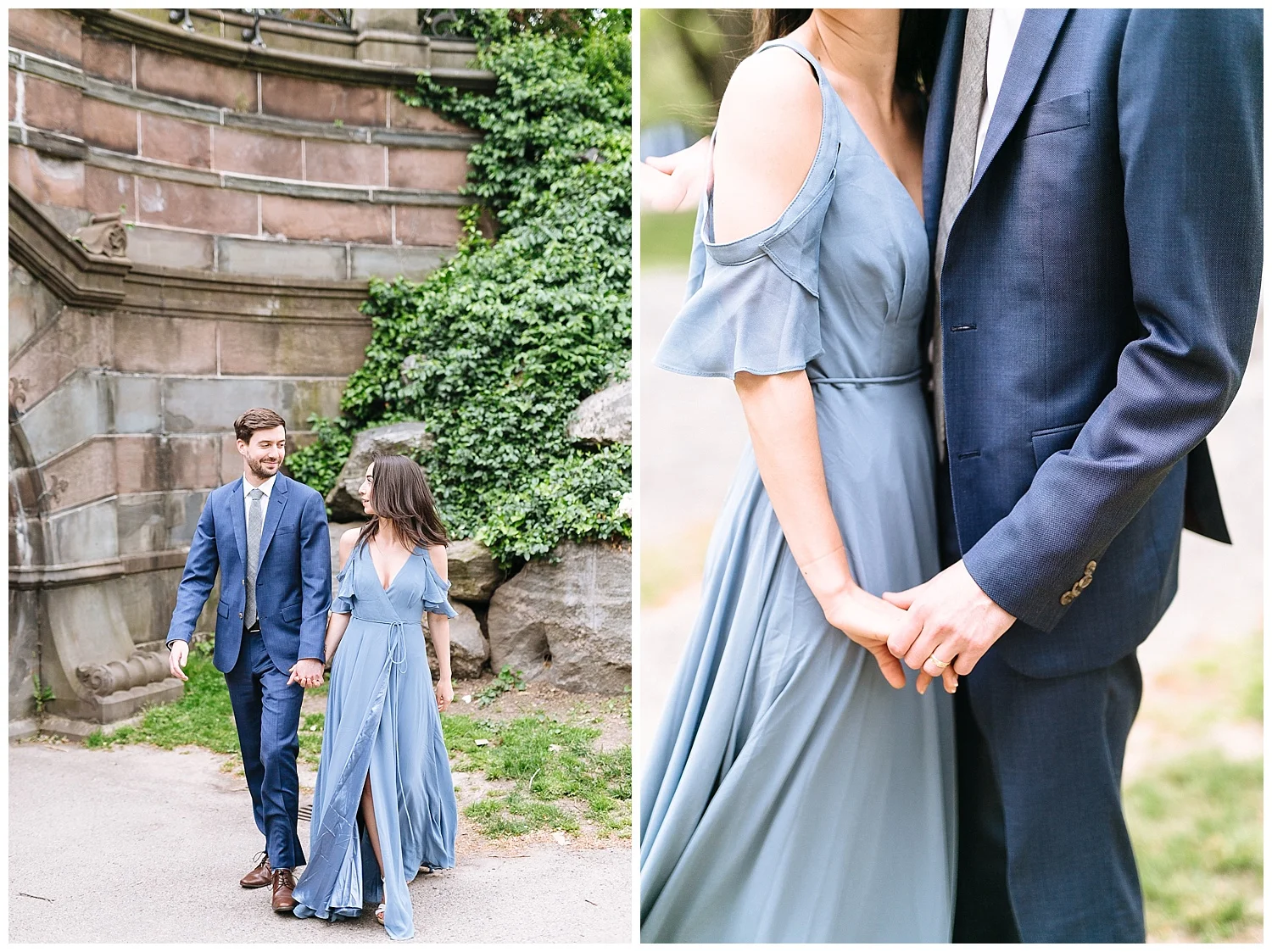 NYC Anniversary Session | Central Park and Belvedere Castle | New York City Anniversary | www.redoakweddings.com