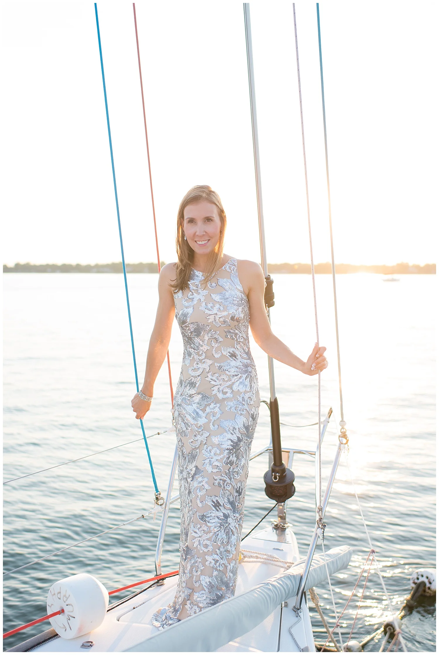 Yacht Engagement Session | Rye, NY | Westchester Weddings | www.redoakweddings.com