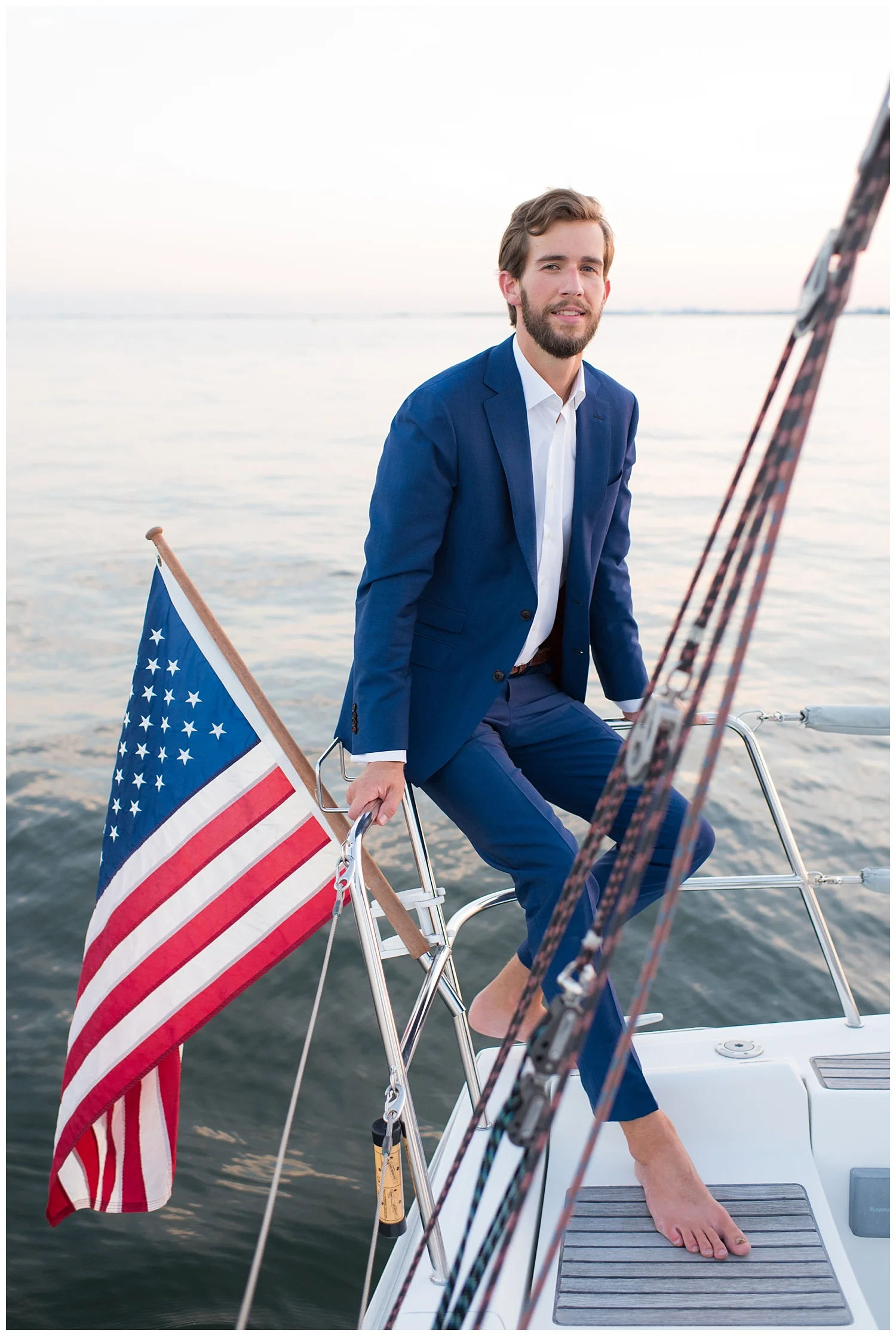 Yacht Engagement Session | Rye, NY | Westchester Weddings | www.redoakweddings.com