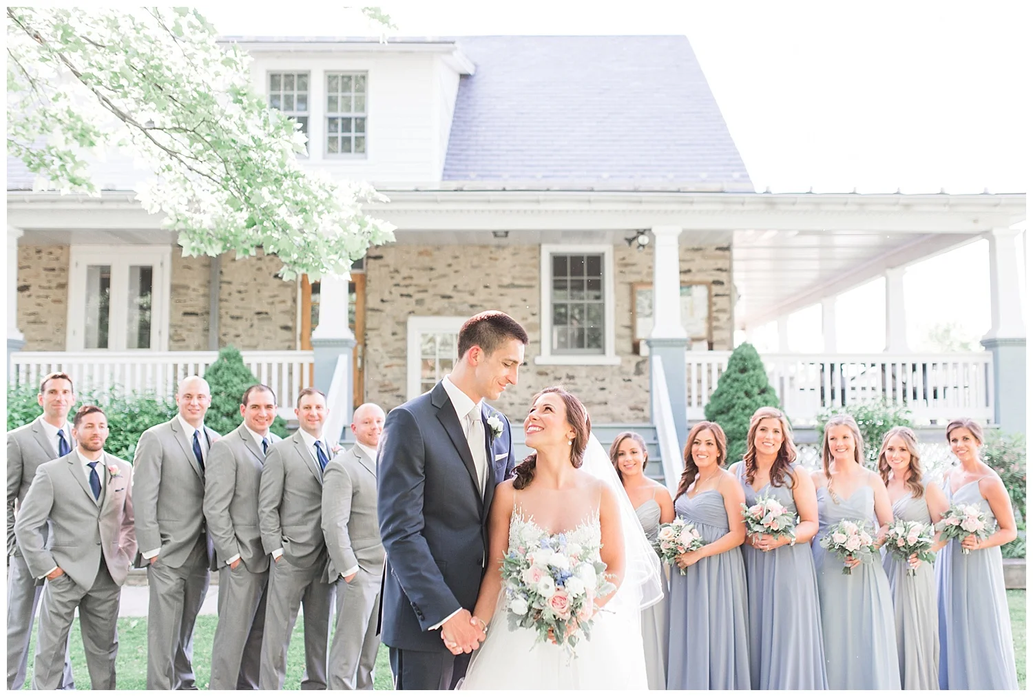 Pennsylvania Summer Wedding | Serenity Blue + Rose Quartz | The Lake House Inn | Perkasie, PA | www.redoakweddings.com