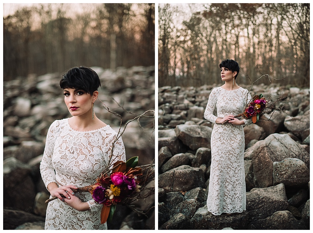 Winter Wedding Inspiration | Holly Hedge Estate | New Hope, PA | www.redoakweddings.com