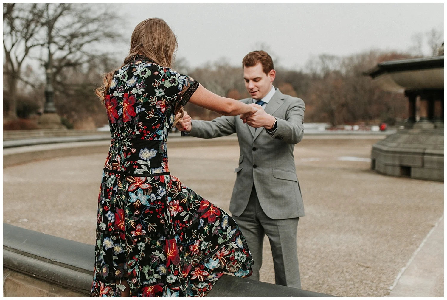 Winter Manhattan Engagement | New York City | NYC Weddings | www.redoakweddings.com