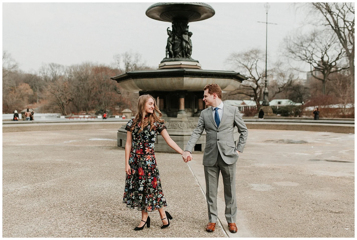 Winter Manhattan Engagement | New York City | NYC Weddings | www.redoakweddings.com