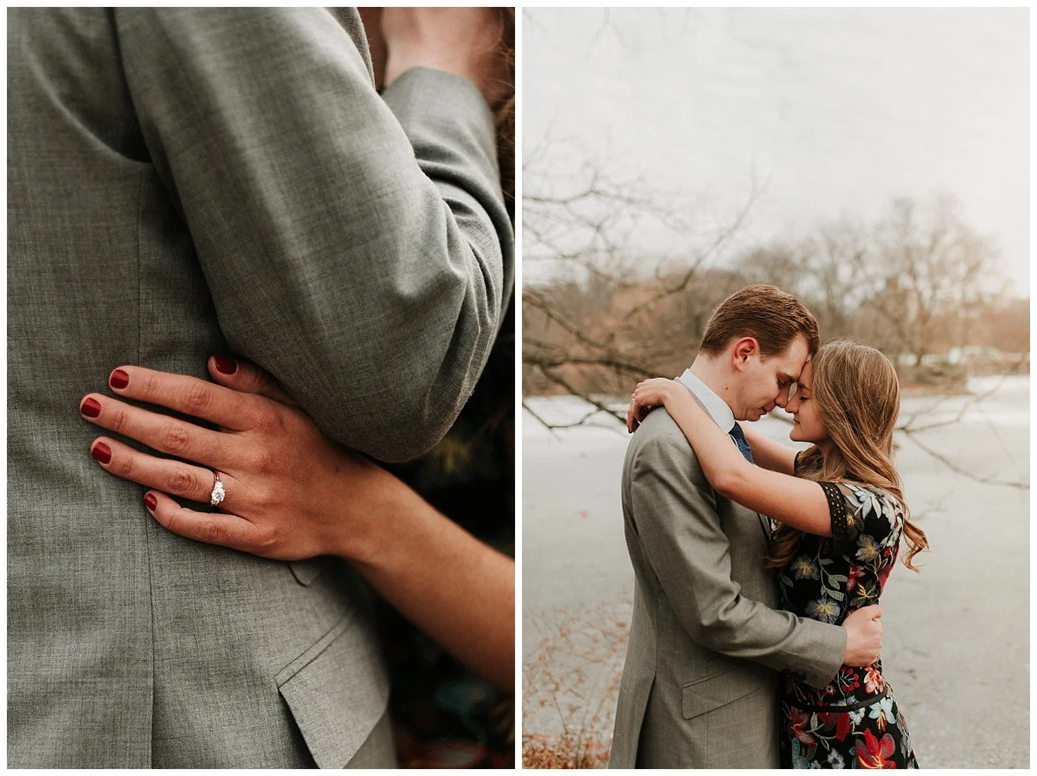 Winter Manhattan Engagement | New York City | NYC Weddings | www.redoakweddings.com