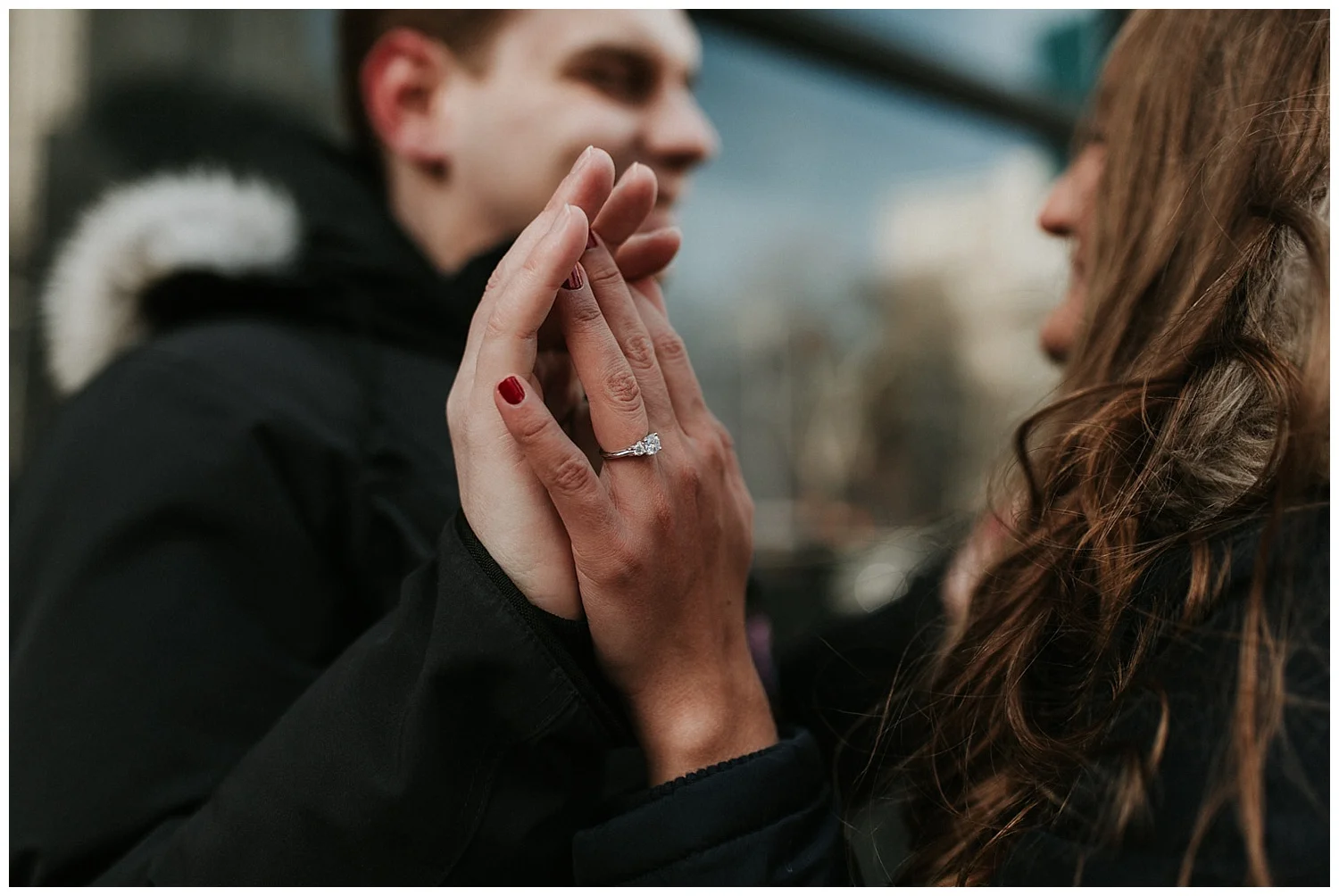 Winter Manhattan Engagement | New York City | NYC Weddings | www.redoakweddings.com