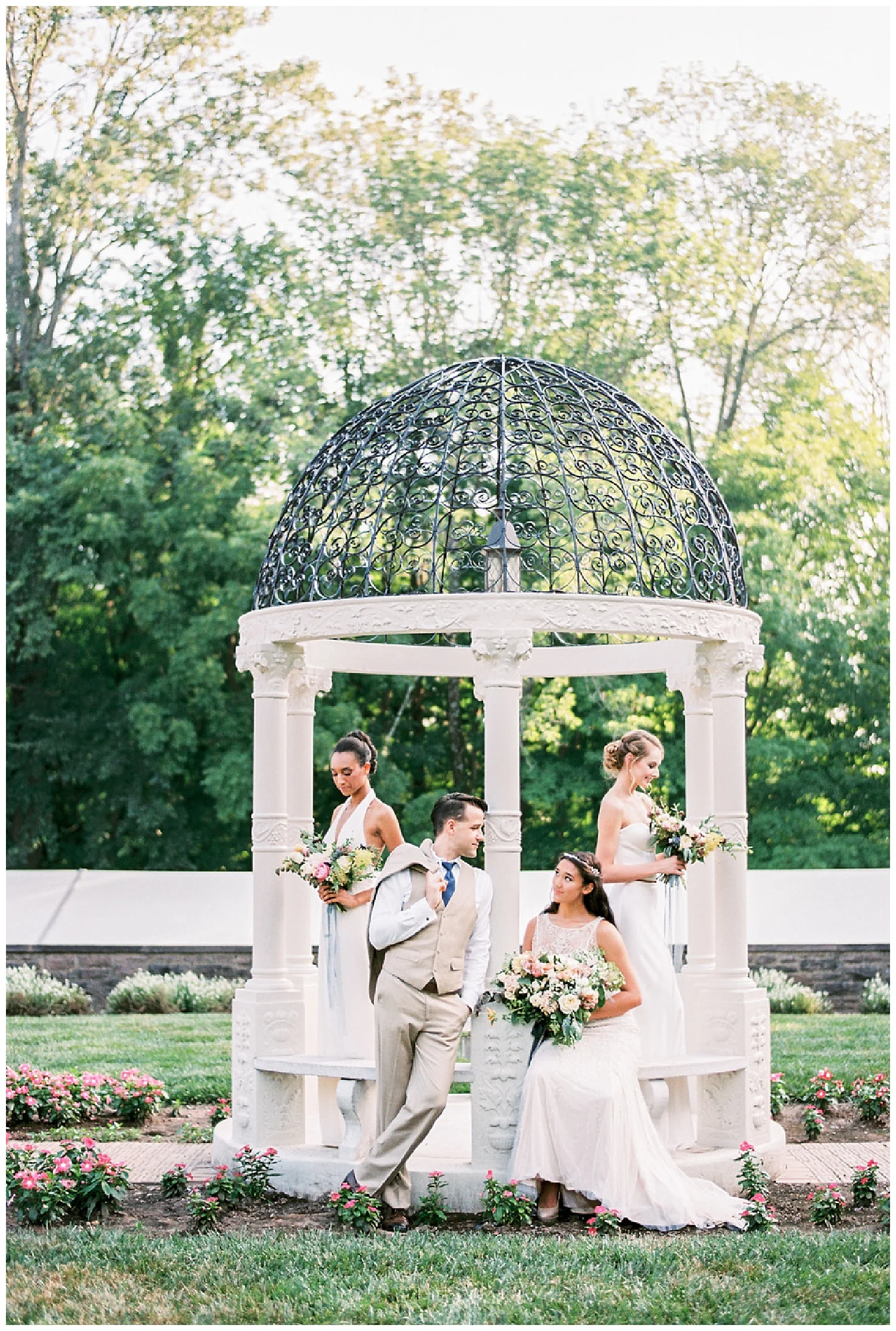 Art Deco Garden Wedding Inspiration | Tyler Gardens | Newton, PA | www.redoakweddings.com