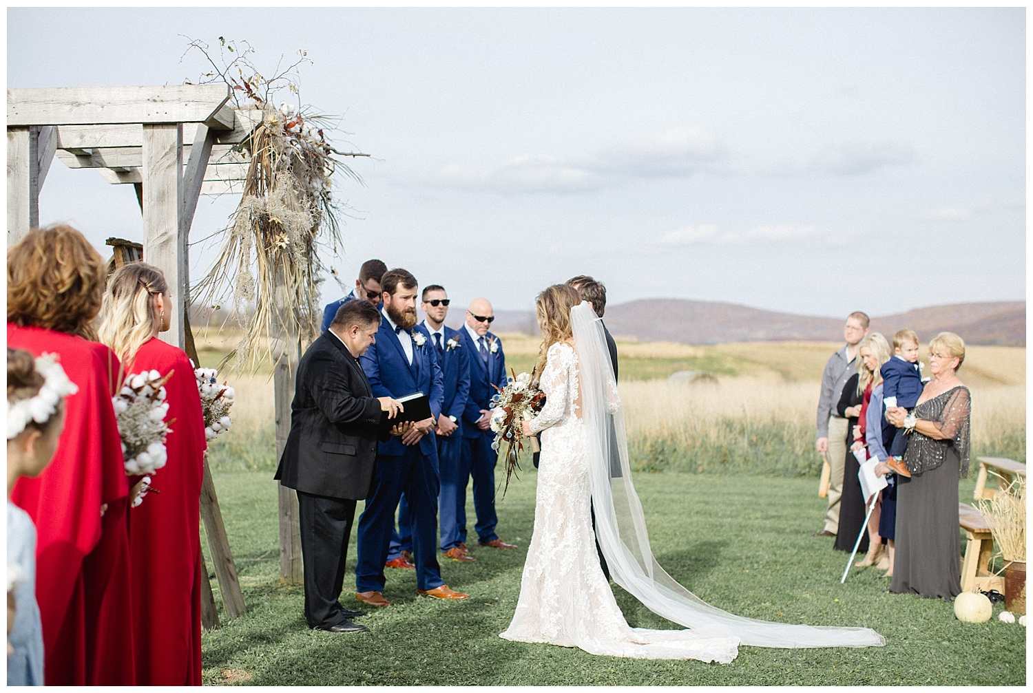 Fall Farm Wedding | The Farm at Cottrell Lake Wedding | Clifford, PA | www.redoakweddings.com