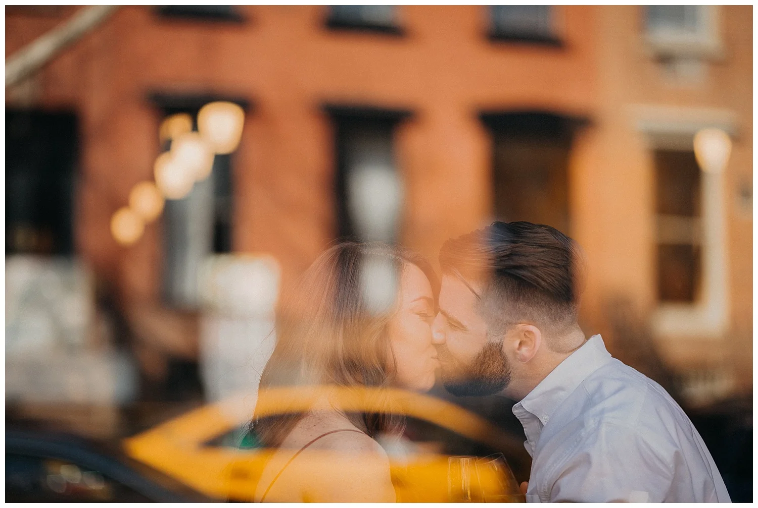 Brooklyn Neighborhood Engagement Session | Brooklyn, NY | Engagement Session with Dog | www.redoakweddings.com