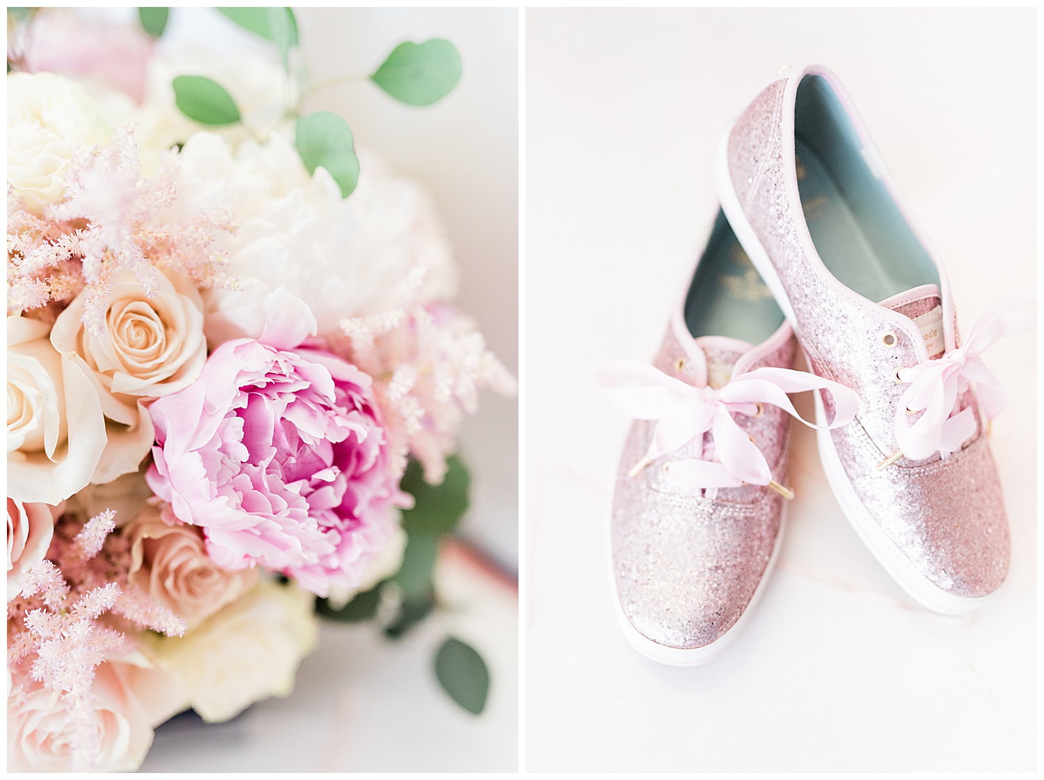 Upper Montclair Country Club Wedding | Pink Wedding Dress | Montclair, NJ | www.redoakweddings.com