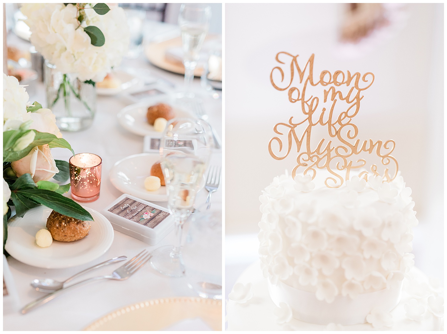 Upper Montclair Country Club Wedding | Pink Wedding Dress | Montclair, NJ | www.redoakweddings.com