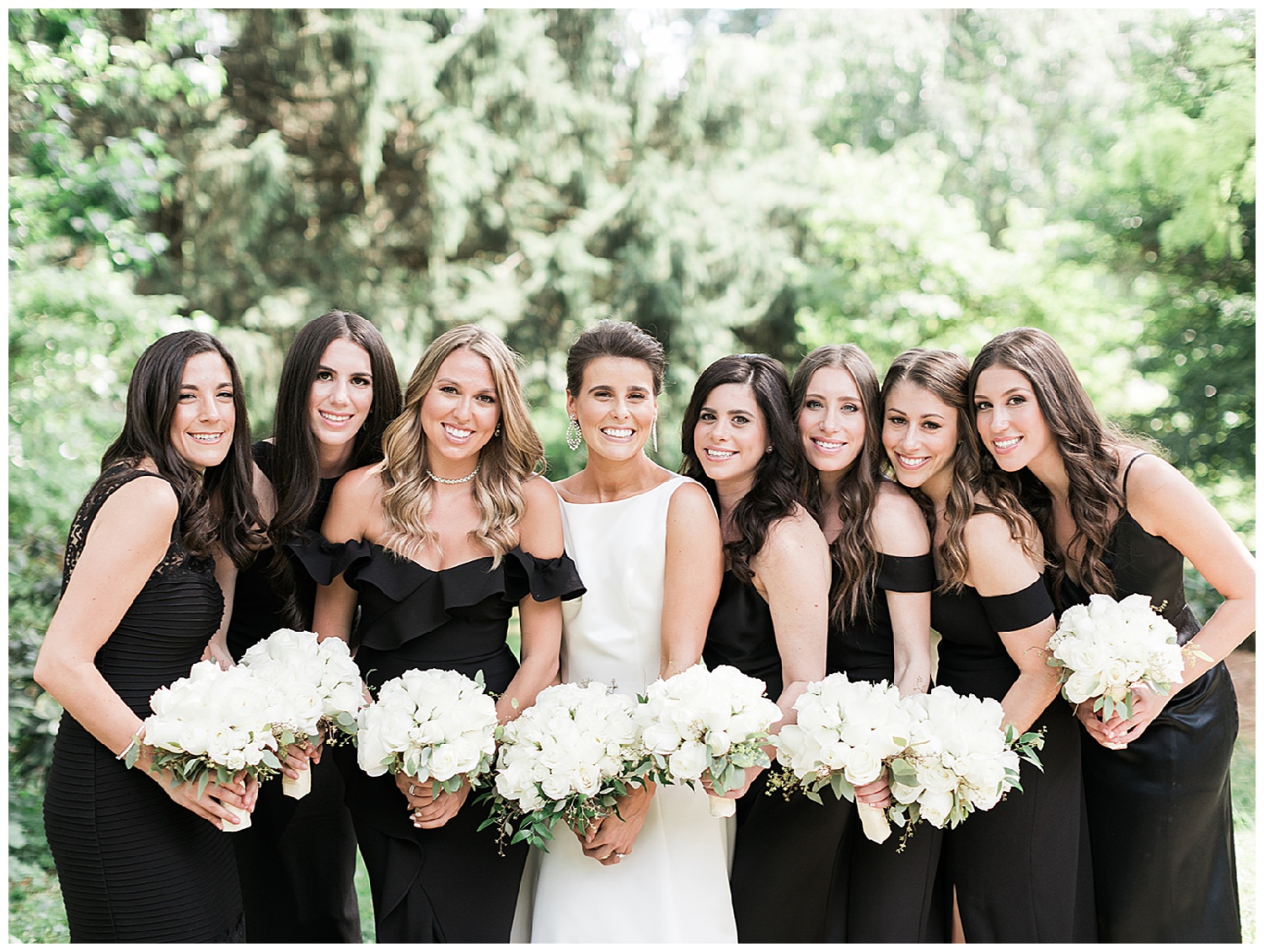 black bridesmaid dresses beach wedding