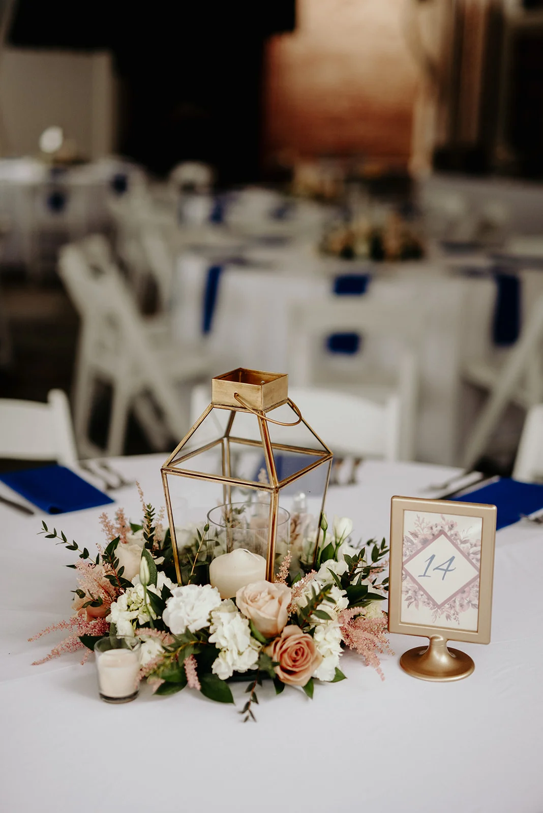 Reception details for a wedding at Drumore Estate.