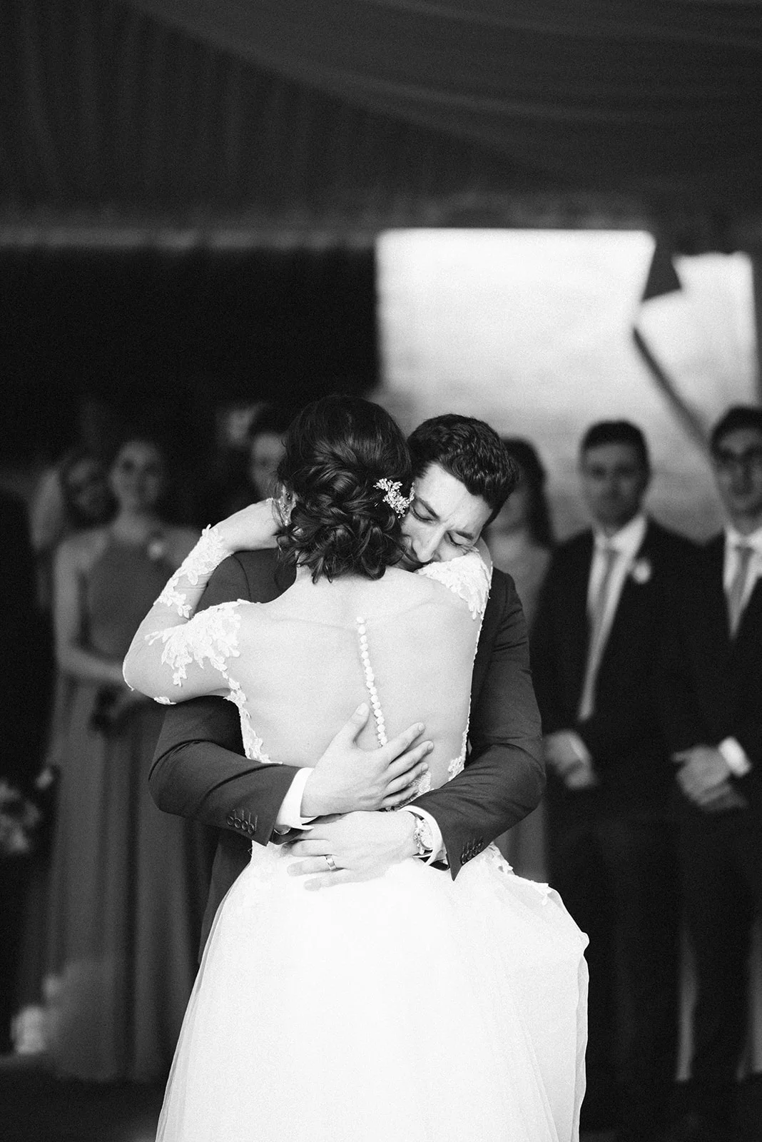 An emotional first dance at Drumore Estate.