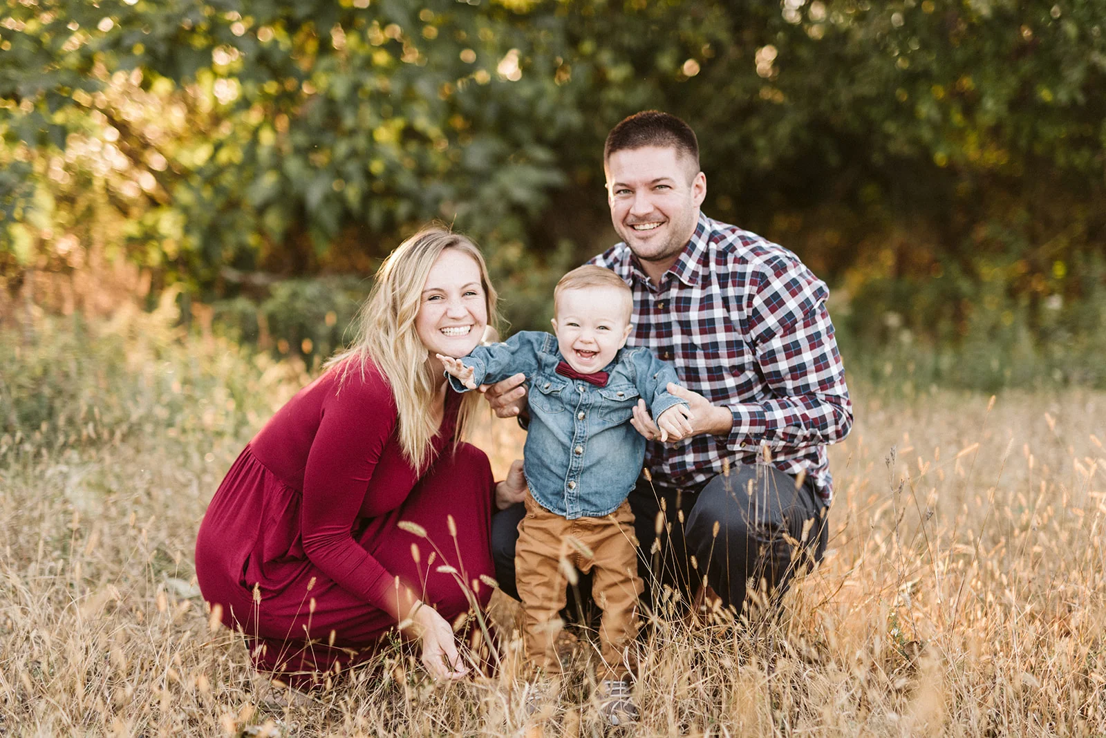 Fall family photos in Lancaster County Central Park.