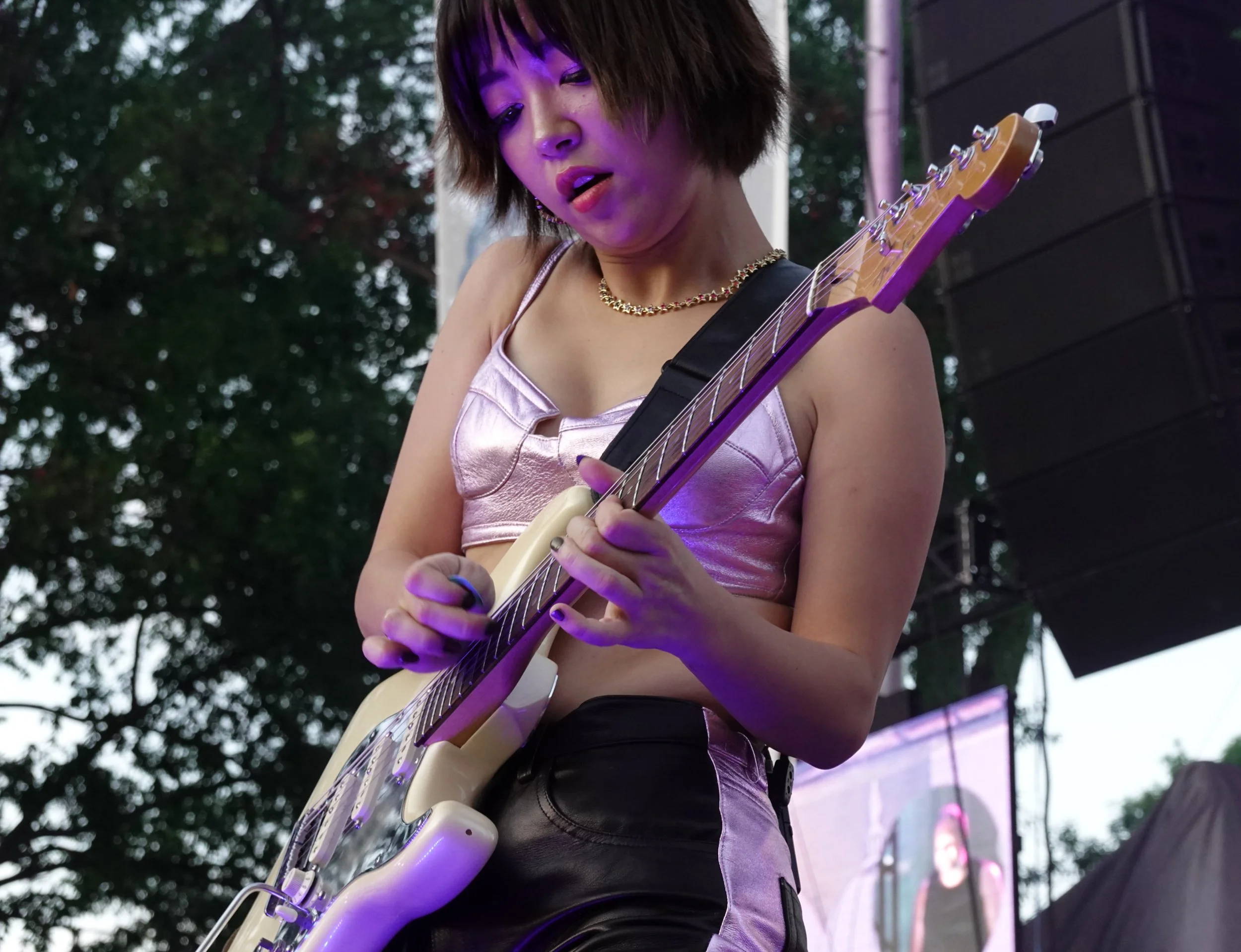  JinJoo Lee of DNCE shreading at the 2022 Capital Pride Concert in Washington, DC 