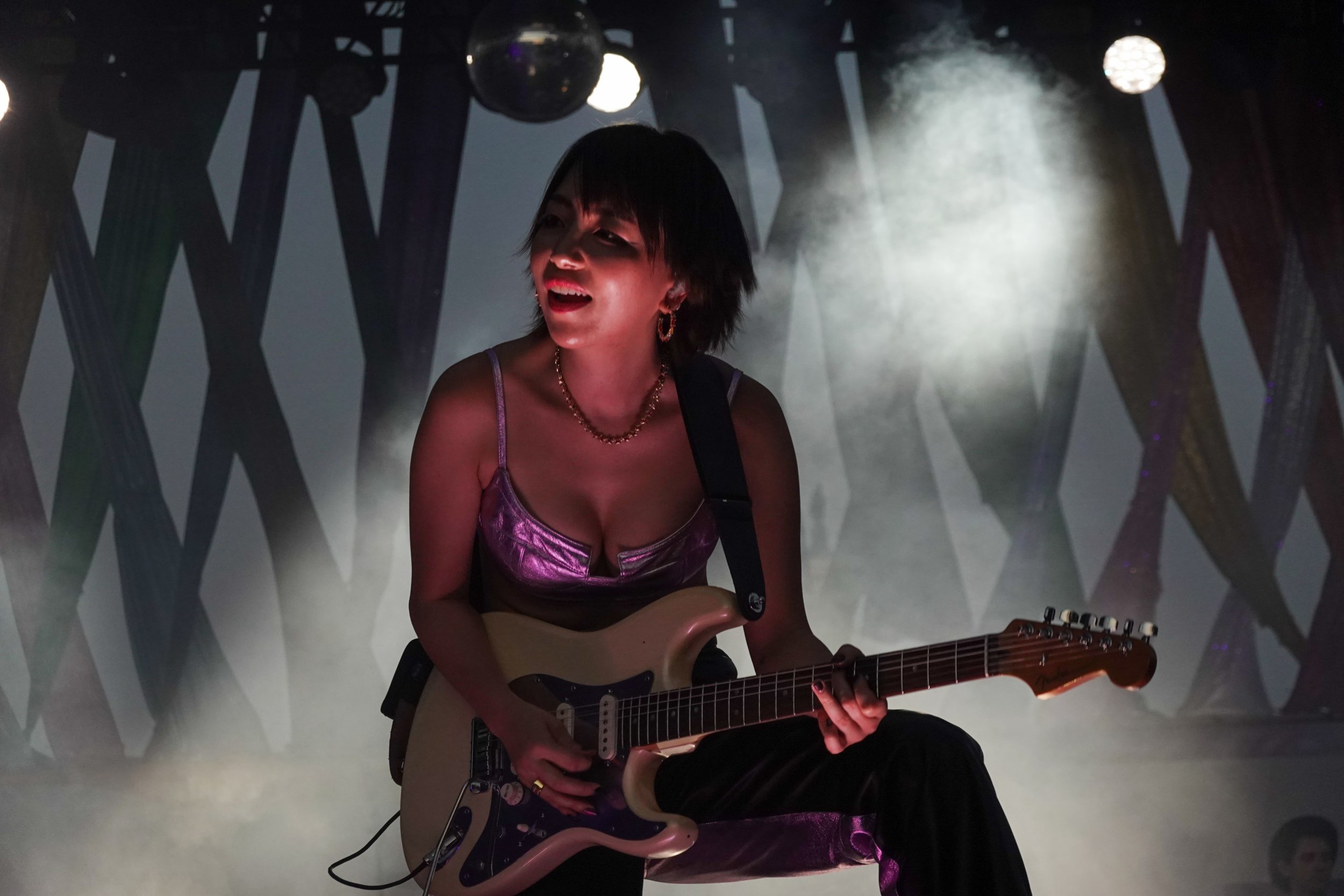  JinJoo Lee of DNCE shreading at the 2022 Capital Pride Concert in Washington, DC 