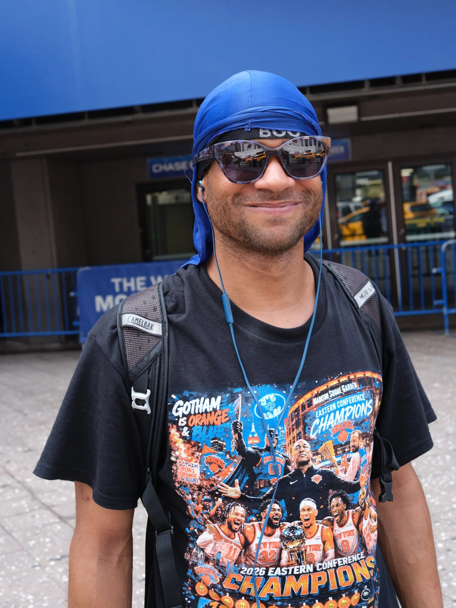 Why did the Knicks win last night? "We got luck."