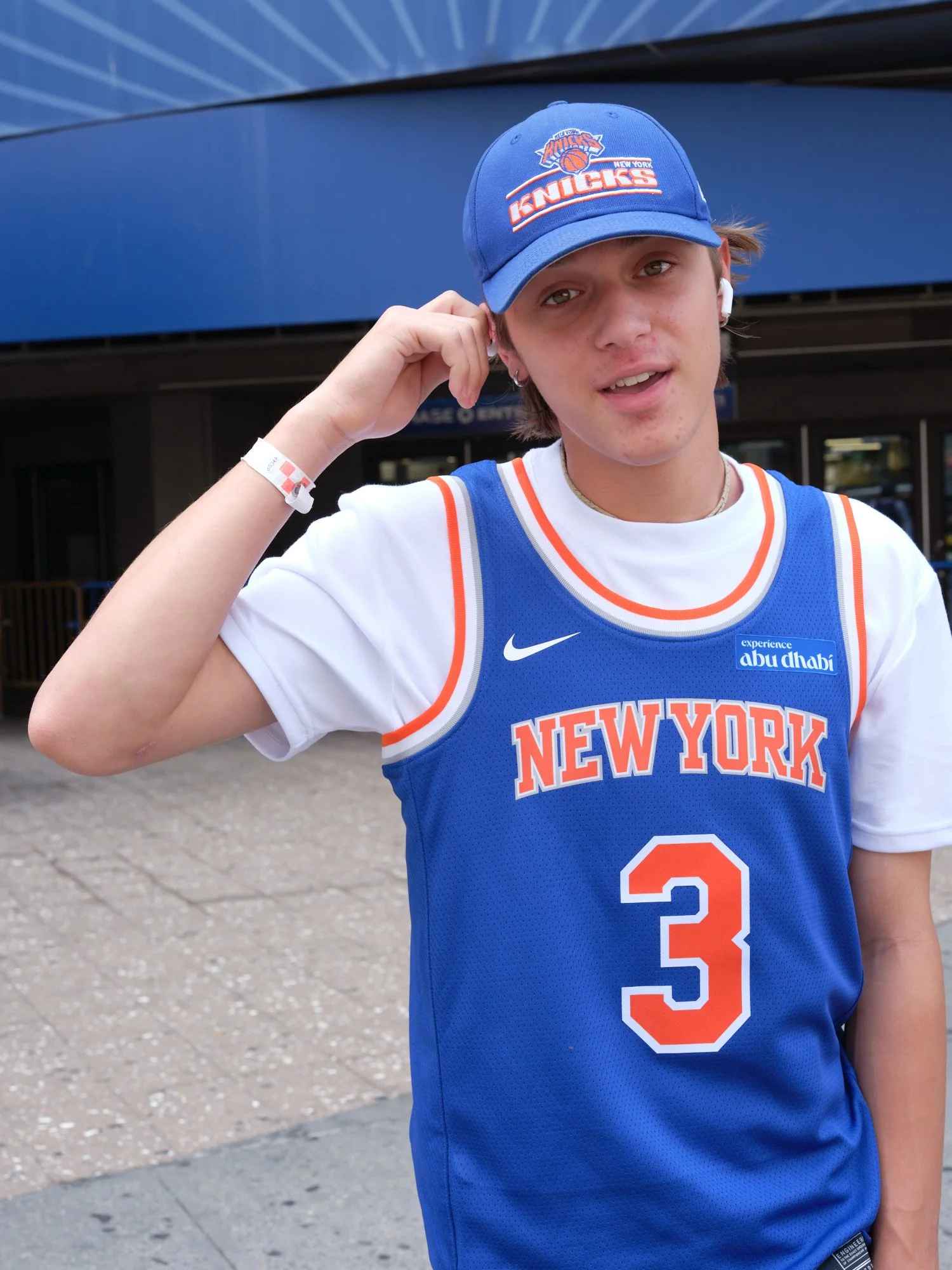 Why did the Knicks win last night? "Cause they're dawgs, the greatest of all time. I"m thinking of naming my kids after them."