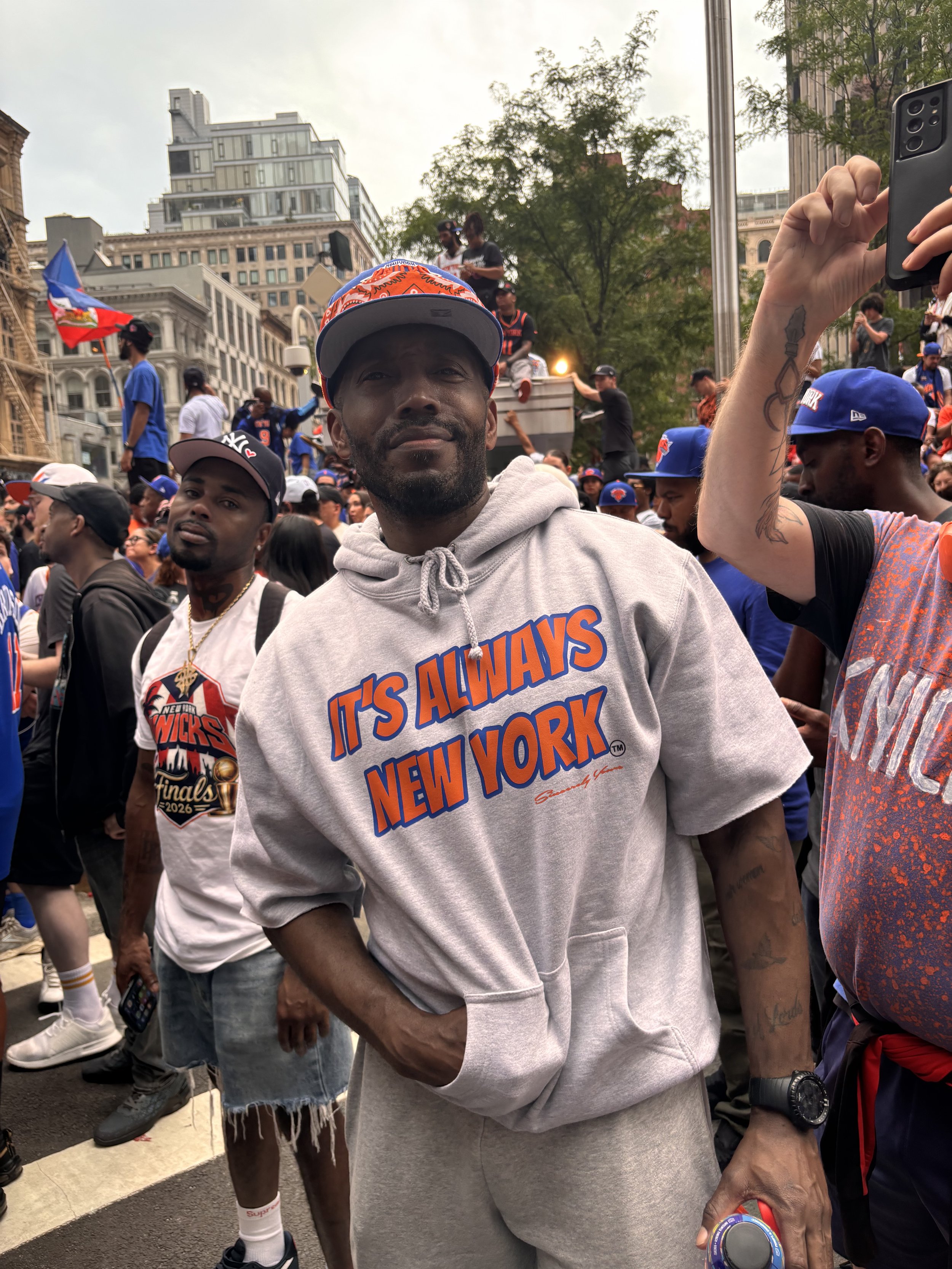 What did the Knicks' win mean to you? "Shit. New York. New York. Everything."