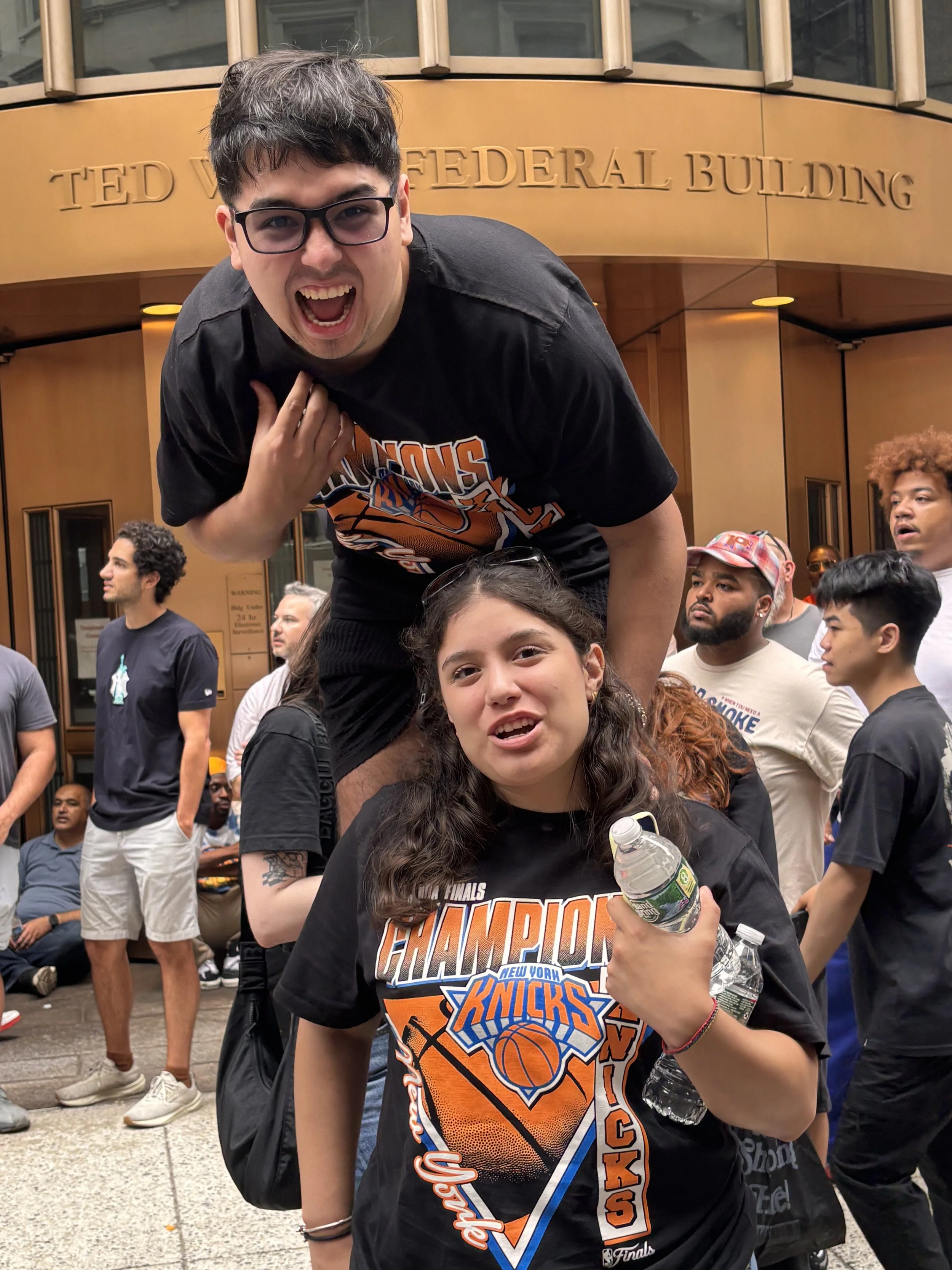 What did the Knicks' win mean to you? "Togetherness. Unity."