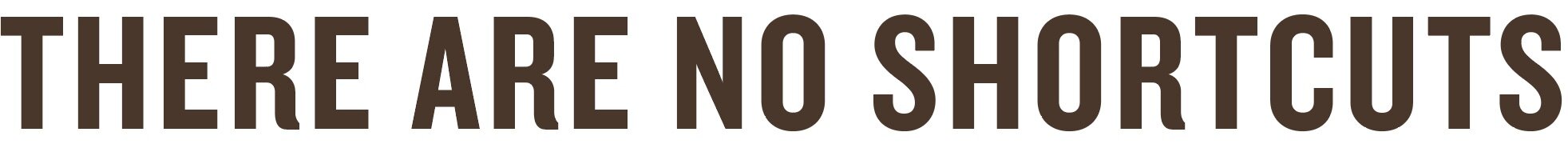 NO SHORTCUTS.jpg
