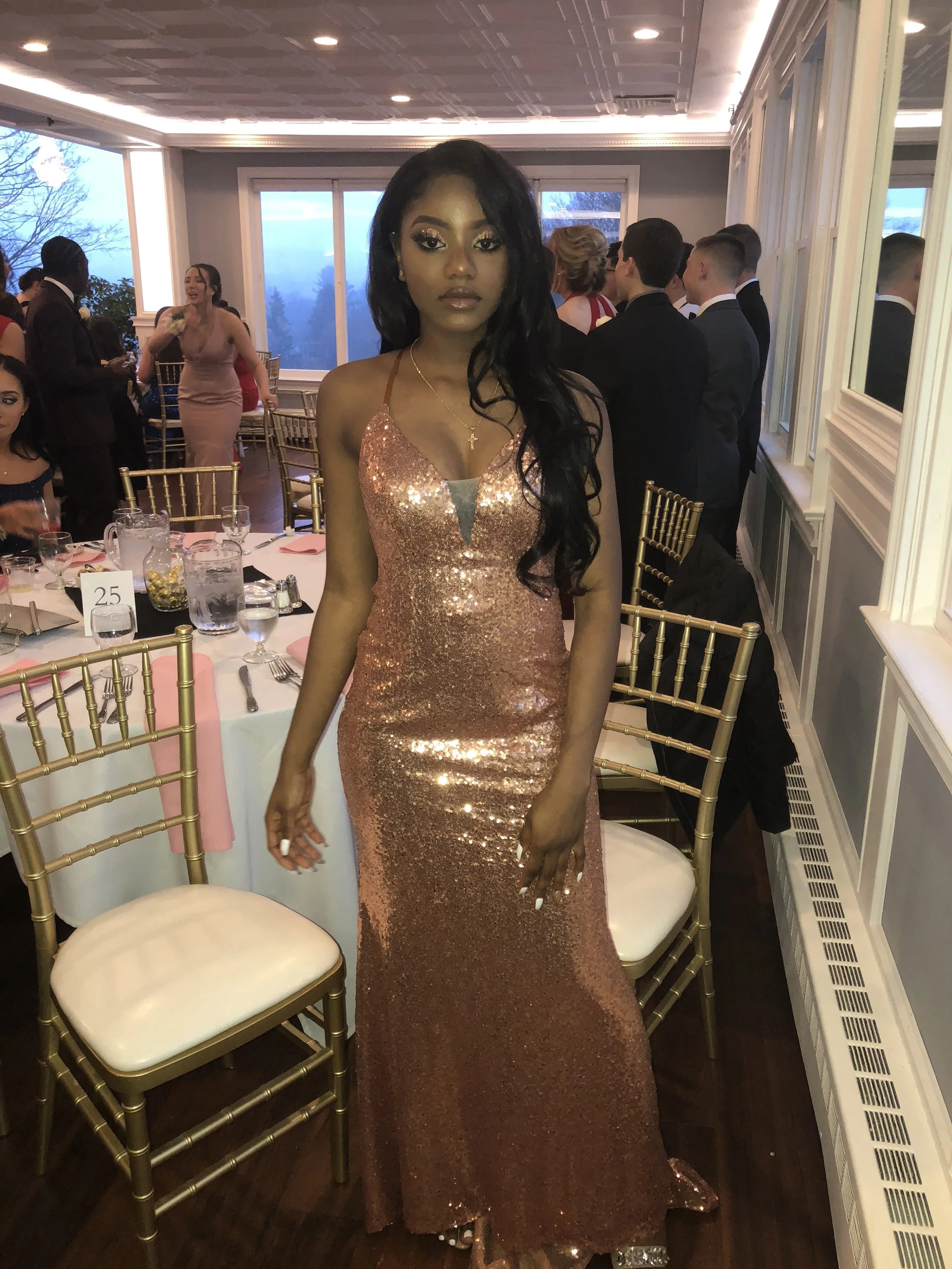 This dress was everything and then some. It fit perfectly and complemented my skin tone really well. 