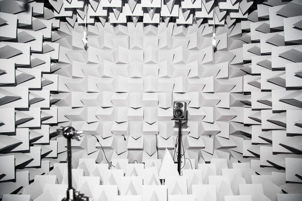  An anechoic chamber, or silent room, &nbsp;at Sennheiser in San Francisco.&nbsp; 