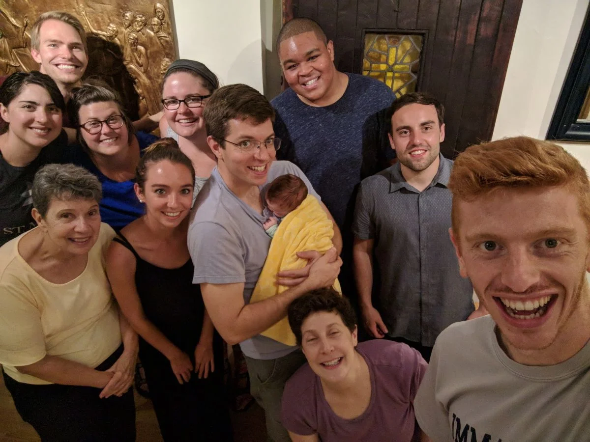Benincasa Community gathers for a meal together (above and below)