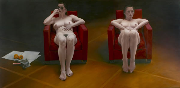 The trouble with words is, you never know whose mouth they've been in 2003 195x97 cms