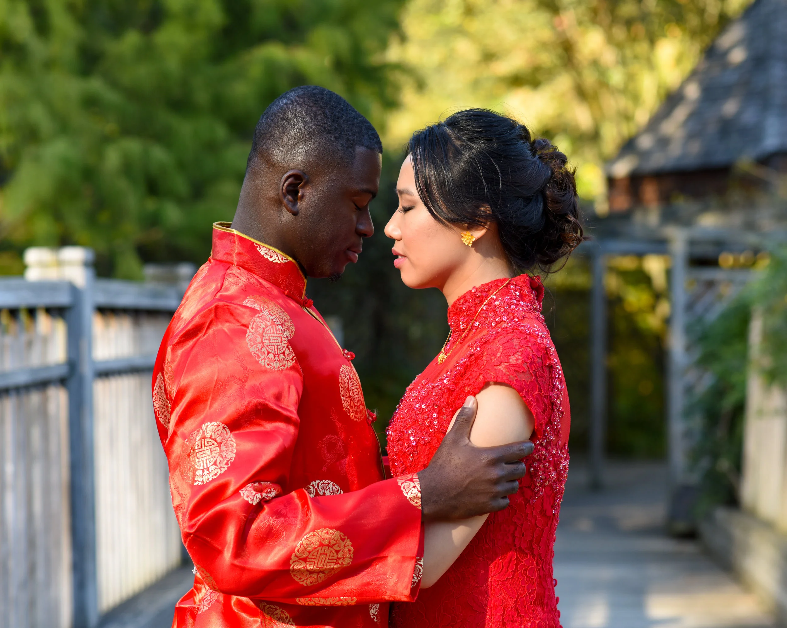 Intimate portrait created for the bride and groom.