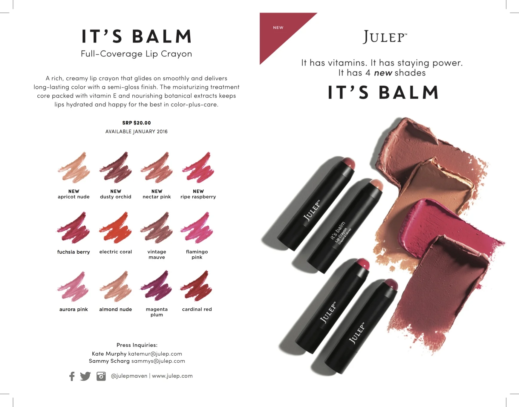 It's Balm Lip Crayon: Front and back
