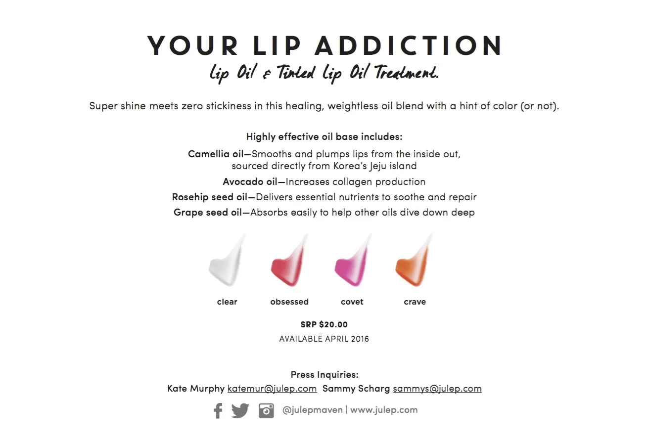 Your Lip Addiction Sheer Lip Oil: Back