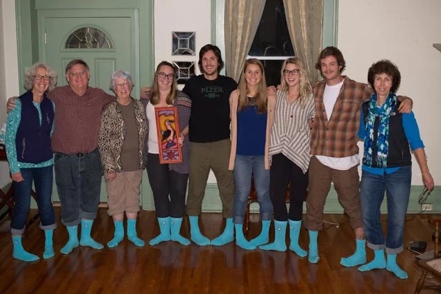 3 generations of blue feet!