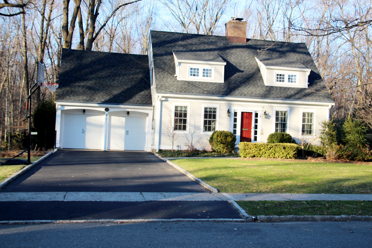 After photo of the front of the house