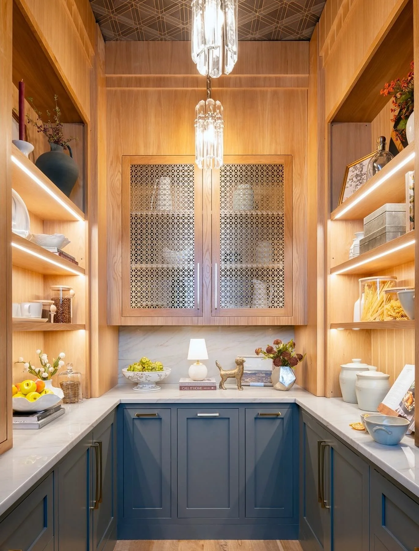 My space in the @aspiredesignandhome showhouse! &ldquo;The Luxe Larder&rdquo; is also featured in their winter issue. 

&ldquo;This space draws from historic
European sculleries from Savage&rsquo;s own English upbringing, where the pantry - always ca