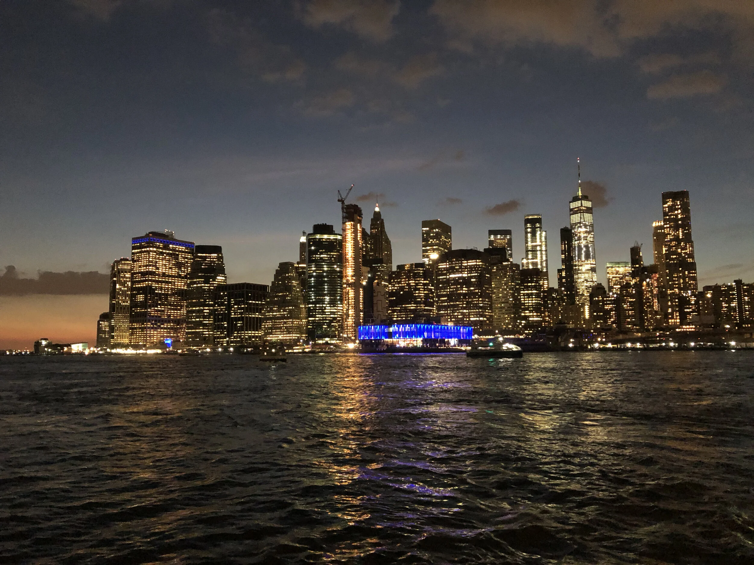 Shot of NY skyline while on location in 2020.