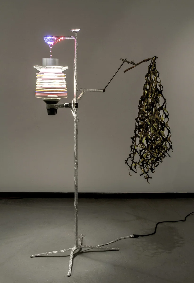 Lindsay Deifik & Nate Ricciuto - Kim Jong Un with Camo Net and Disembodied Glow, 2016