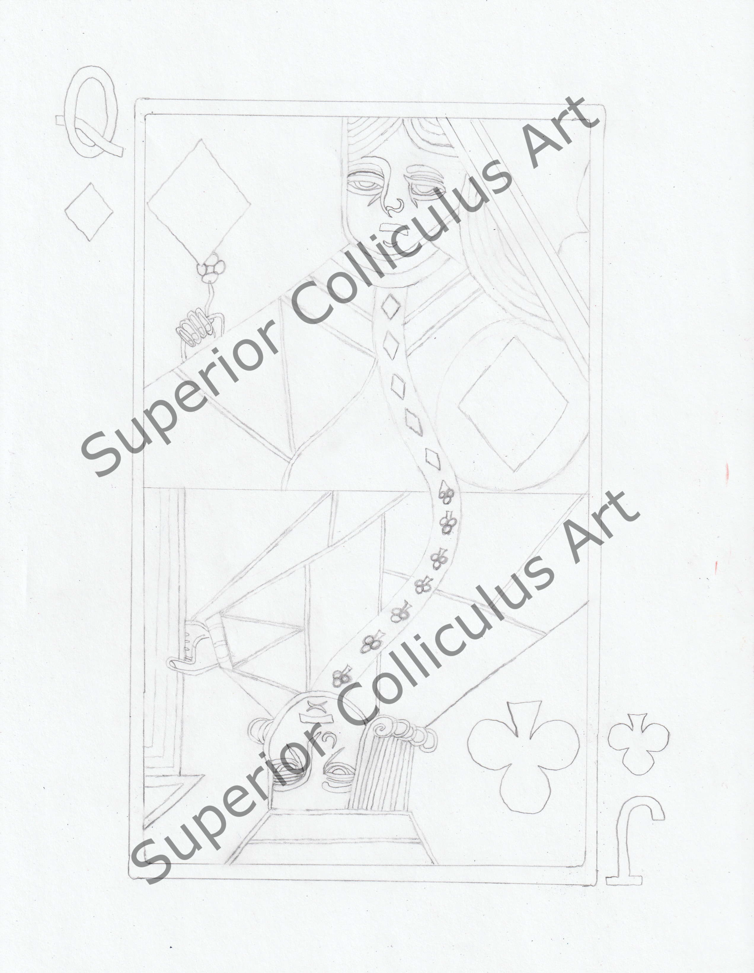 Jack of clubs Queen of diamonds SketchMARK.png