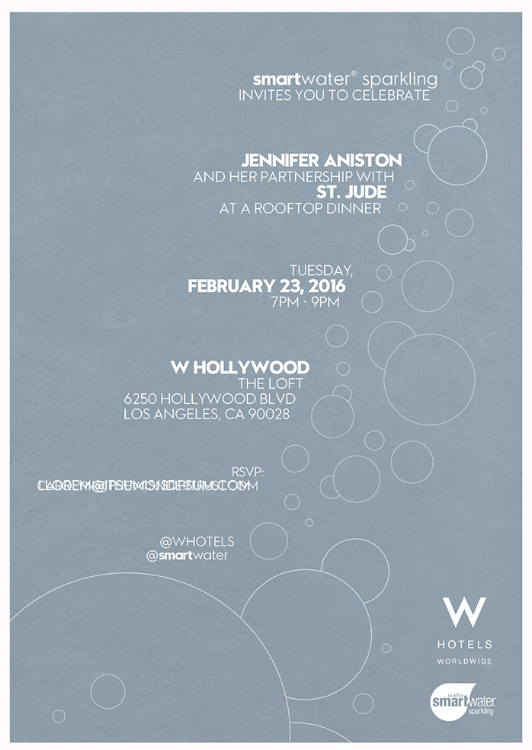 W Hotels x smartwater Launch Invite (2016)