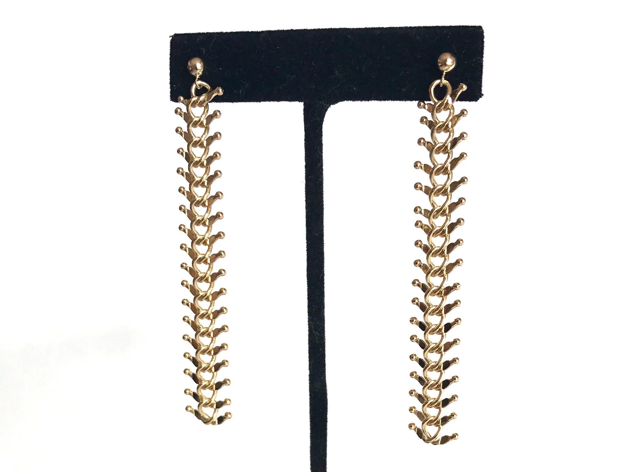 Fishbone Drop earrings