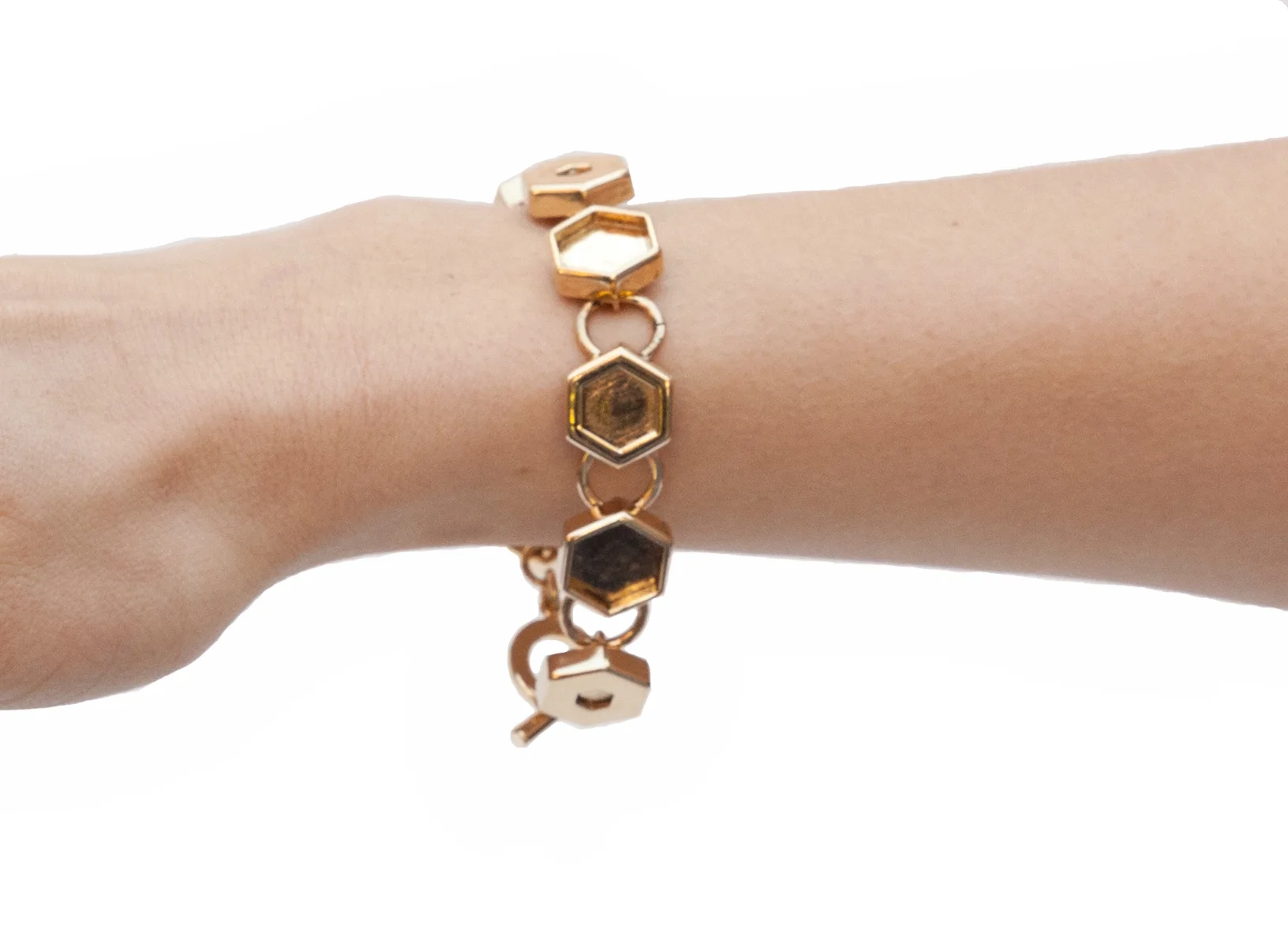 Chunky Hexagon Bracelet