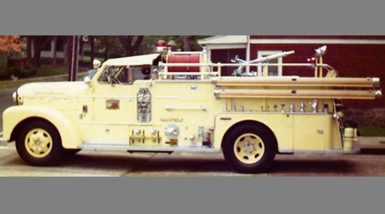 1955 Seagrave 1 of 3 purchased by the Boonton Fire Department, this particular engine was restored by Joe Di Bello of Engine 305, and is currently owned by John & Lauren Van Riper Engine 303. Interesting note: It was the first Seagrave to have the nose chromed.