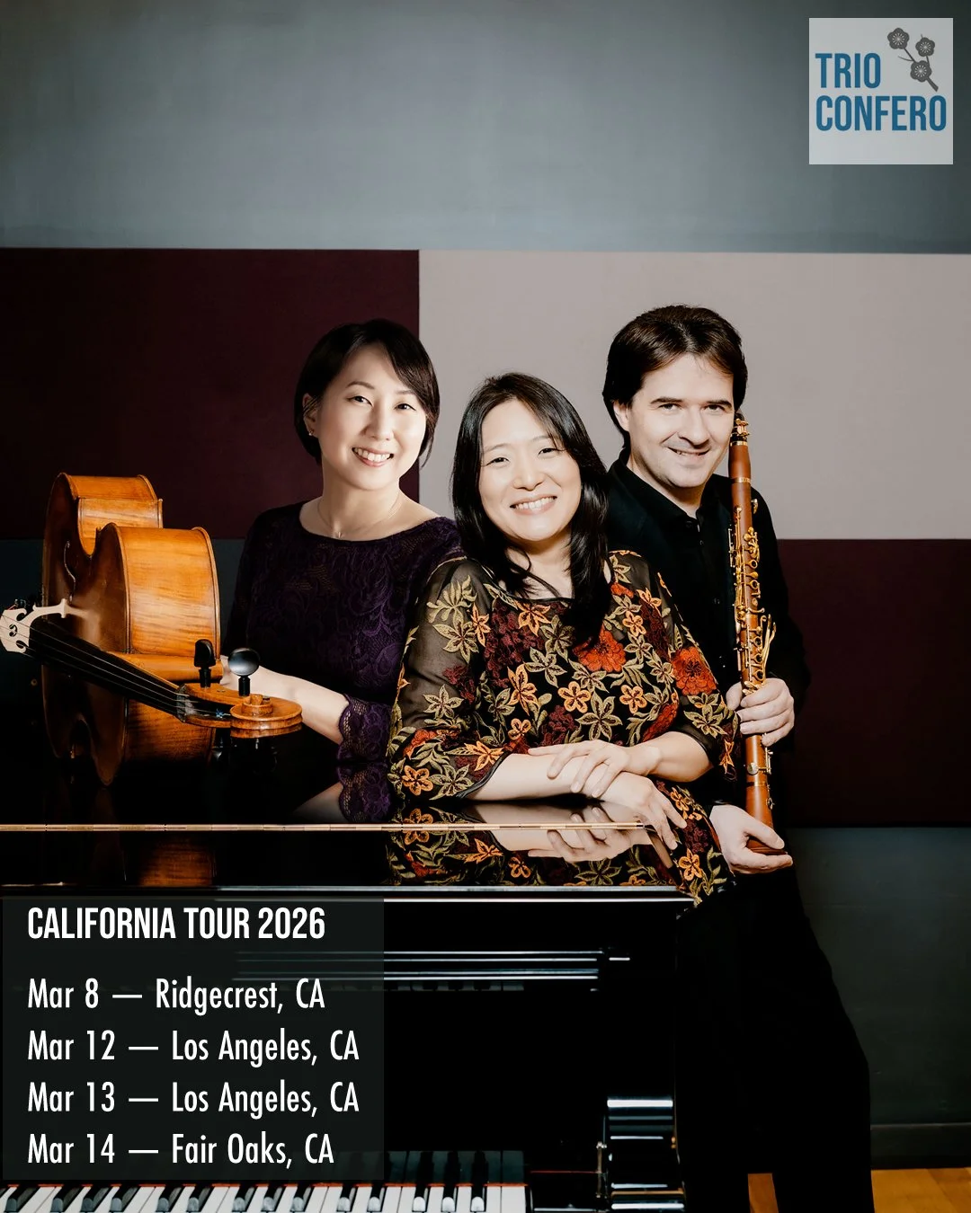 Trio Confero Returns to California for Women’s History Month Tour